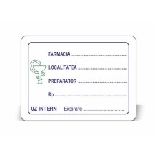Etichete Farmacie UZ INTERN-Expirare (albastru) 63x46 mm