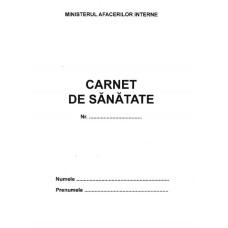 Carnet de Sănătate M.A.I. (format A5, față-verso)