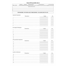 Fișa Spitalizare de Zi - model 1 (A4, față-verso)