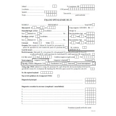 Fișa Spitalizare de Zi - model 2 (A3, față-verso)