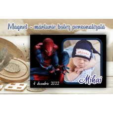 Magnet - mărturie botez băiețel - Spiderman