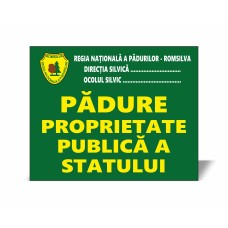 Panou Pădure proprietate publică a statului