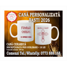 Cană Paşti 2026 - Hristos a Înviat! ***OFERTĂ***