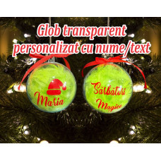 Glob Transparent Personalizat cu Nume/Text