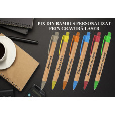 Pix din bambus personalizat ABSOLVENT (gravură laser)