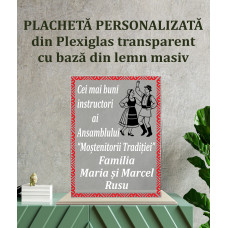 Plachetă PLEXIGLAS - Cei mai buni instructori ai Ansamblului