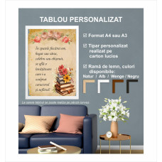 Tablou Școală - În spatele fiecărui om... se află o învățătoare