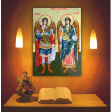 Tablou pânză CANVAS - Sfinții Arhangheli Mihail și Gavril